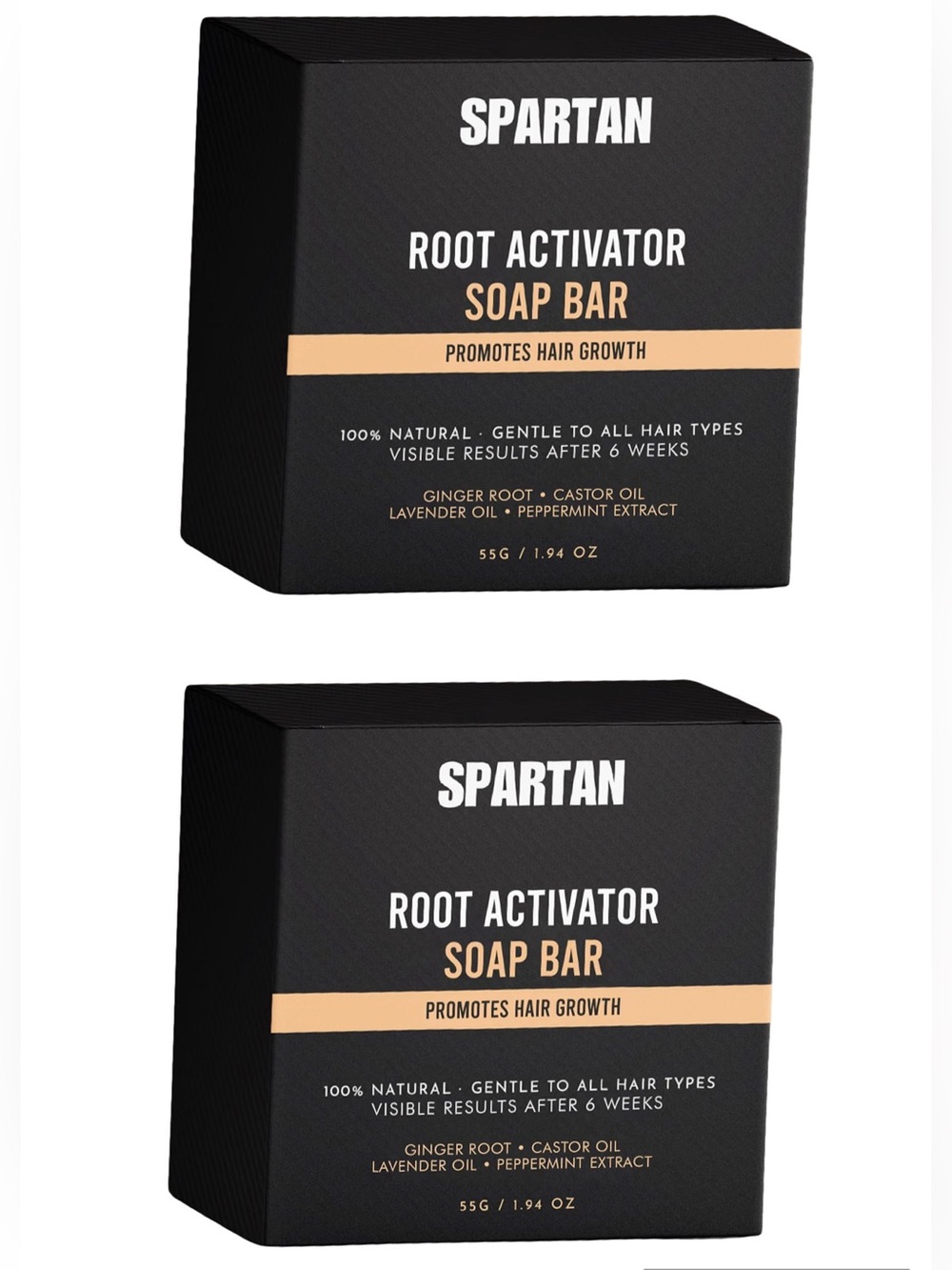 2 Bars Of Spartan Root Activator Soap Promotes Hair Growth 100% Natural
